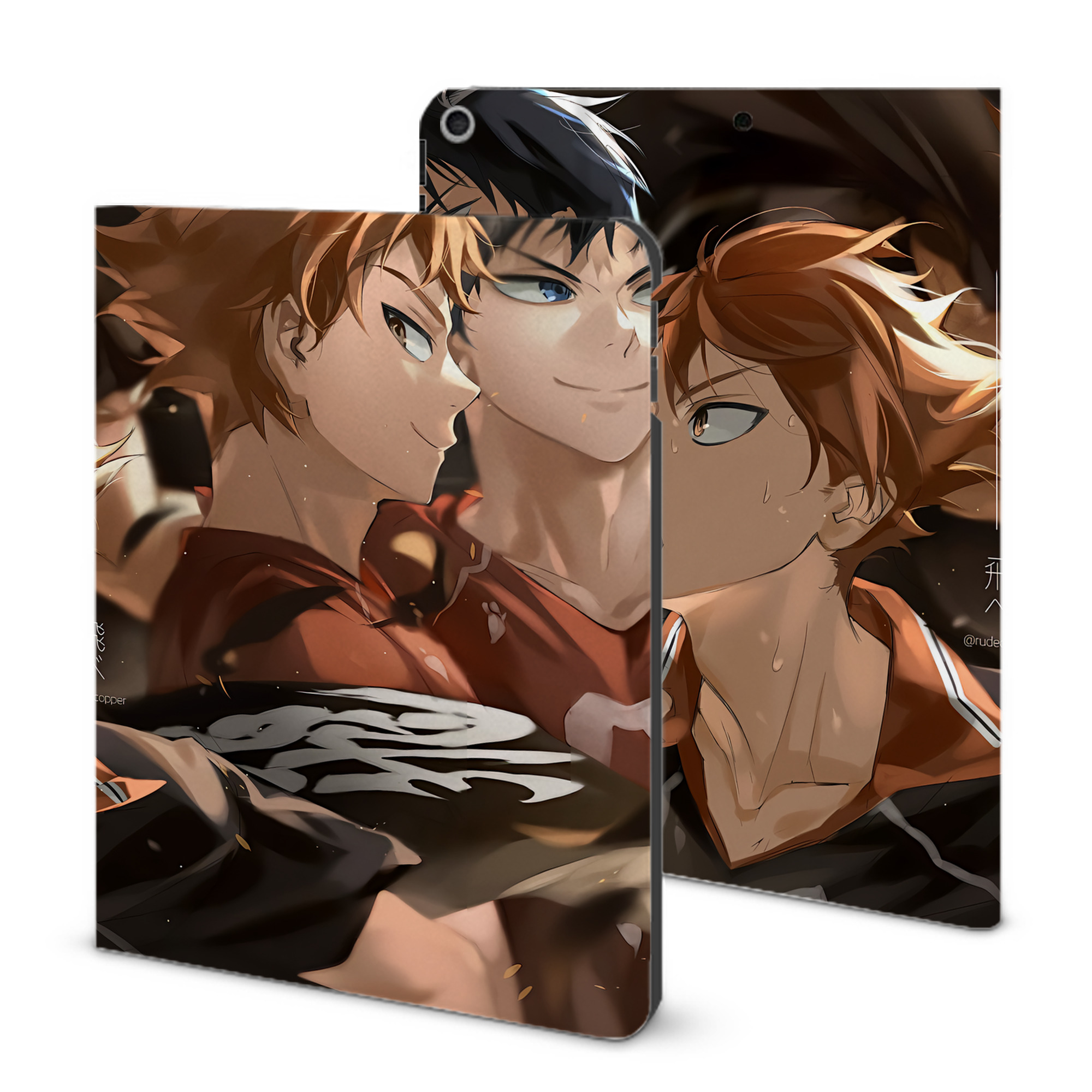 （画像用） ハイキュー!! Haikyu!! IPad ケース ブック型 PUレザー TPU 耐衝撃 軽量 薄型 ペン収納なし 全面保護 IPad 各モデル対応